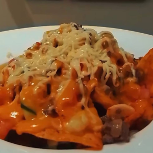 Fiesta Stack Cheese Nachos
