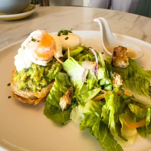 Avocado with Sourdough Toast and poached Egg